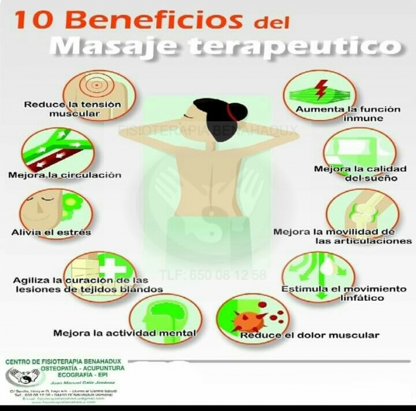 Beneficios del masaje terapéutico