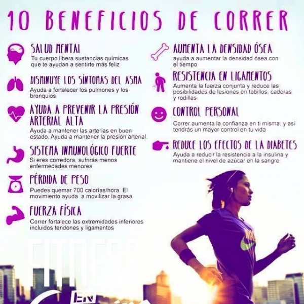 DIEZ BENEFICIOS DE CORRER