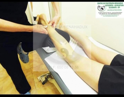 Masaje de descarga antes de carrera